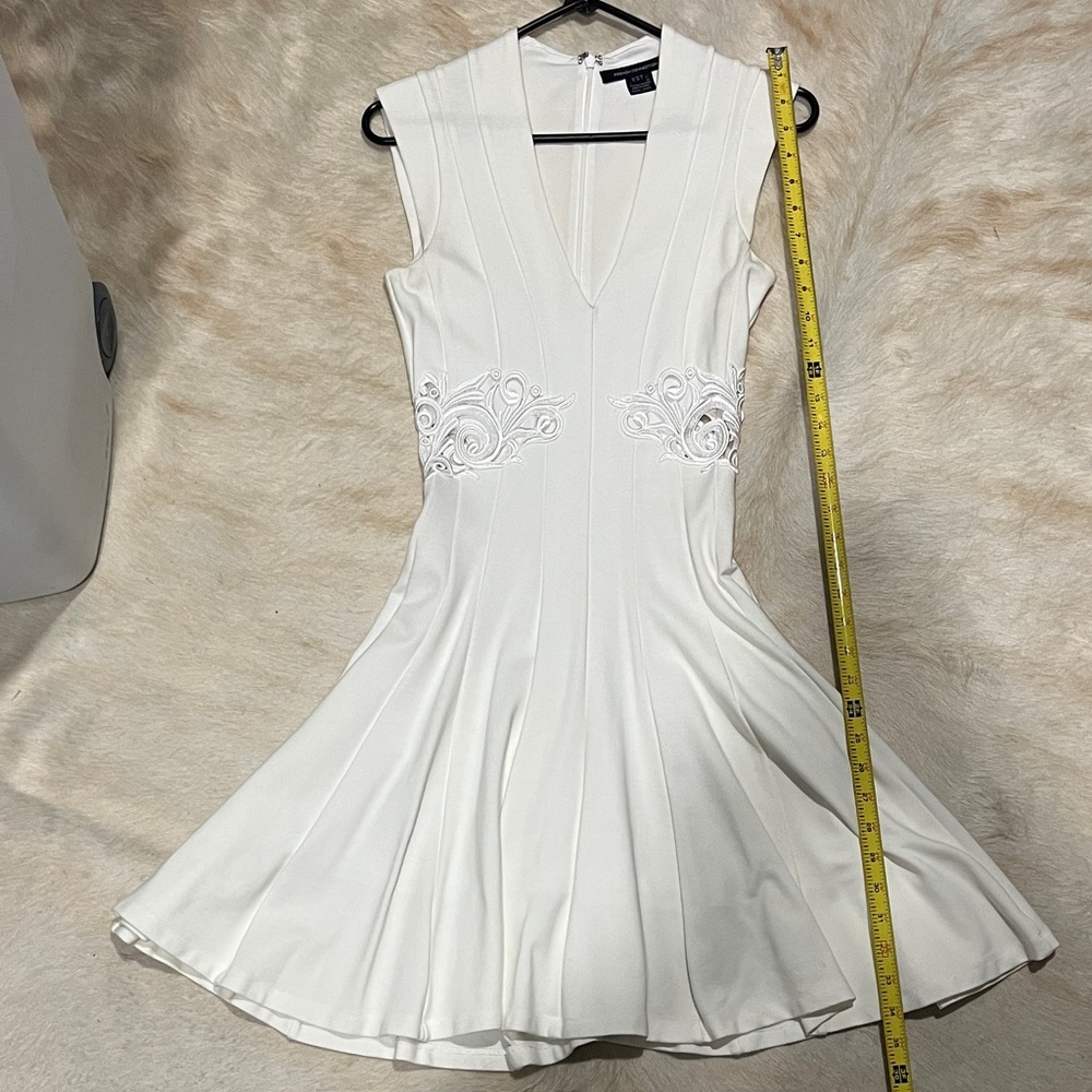 French Connection White Sleeveless Mini Dress
